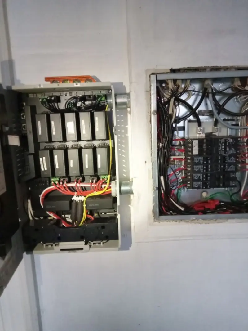 Electrical panel upgrade completed for Security Camera Wiring in Leacock
